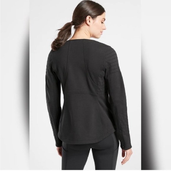 Athleta Black Moto Jacket | Women’s XS - Picture 8 of 10